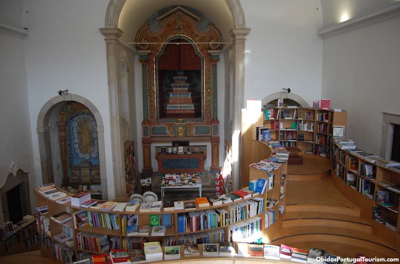 Church turned bookstore in Óbidos