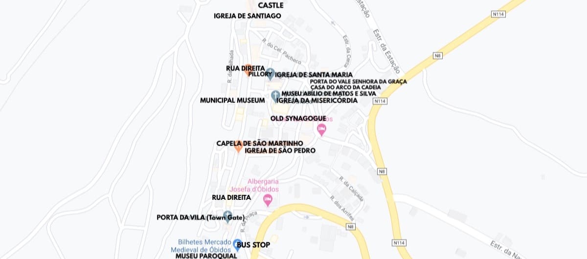 Obidos map